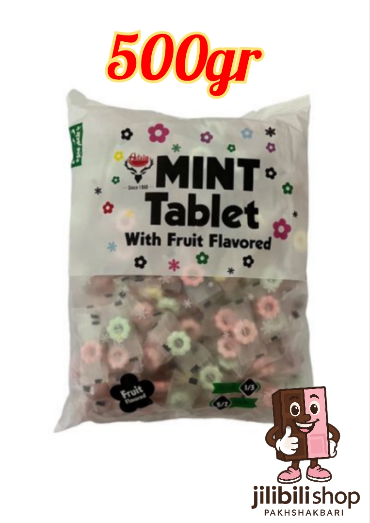 ابنبات قرص نعنا 500گرمی طرح گل ادرین